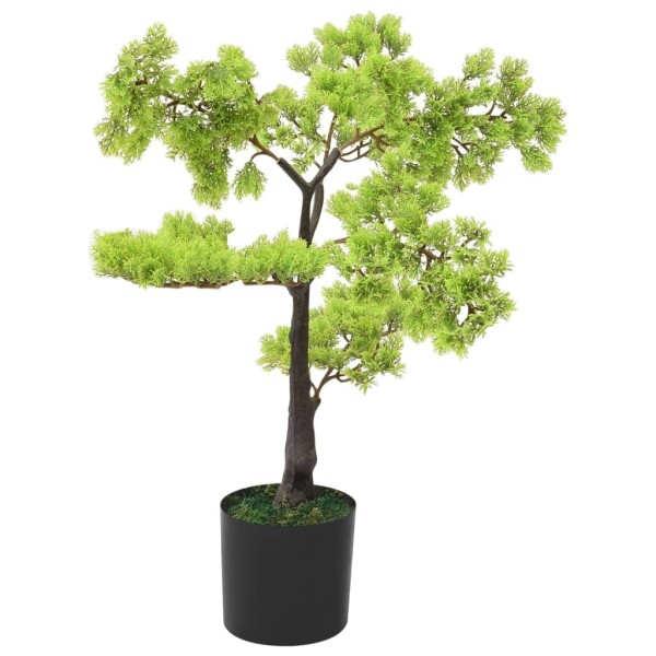 Bonsái de ciprés artificial con macetero 60 cm verde