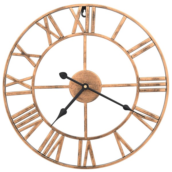 Reloj de pared de metal dorado 40 cm