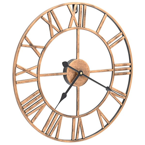 Reloj de pared de metal dorado 40 cm