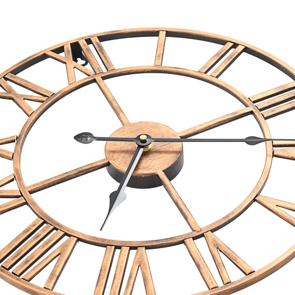 Reloj de pared de metal dorado 40 cm