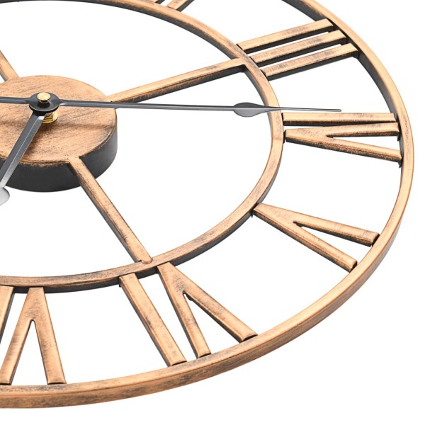 Reloj de pared de metal dorado 40 cm