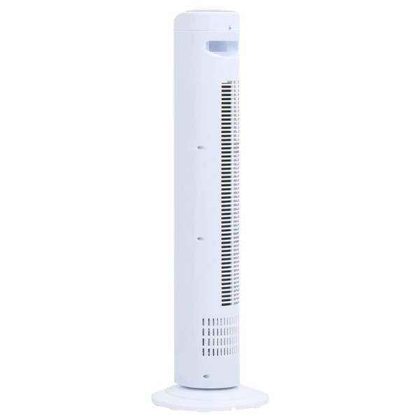 Ventilador de torre con mando y temporizador Φ24x80 cm blanco