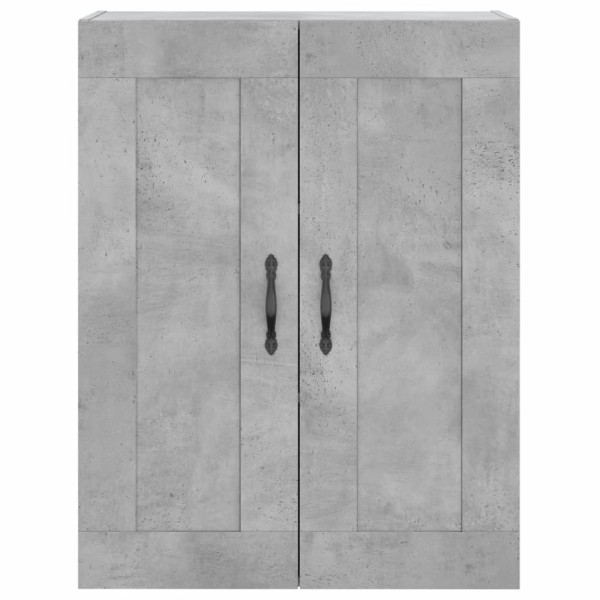 Armario de pared madera ingeniería gris hormigón 69,5x34x90 cm