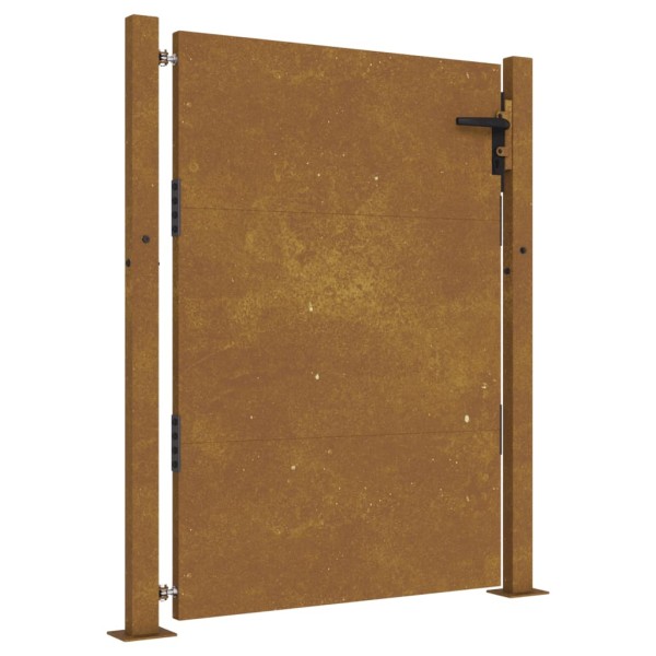 Puerta de jardín acero corten 105x130 cm