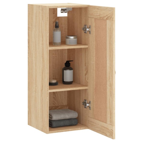 Armario de pared madera ingeniería roble Sonoma 34,5x34x90 cm