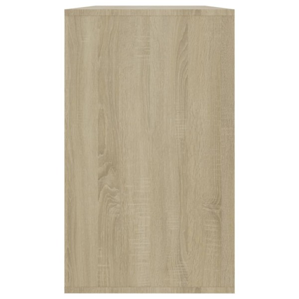 Aparador de madera contrachapada roble Sonoma 120x41x75 cm