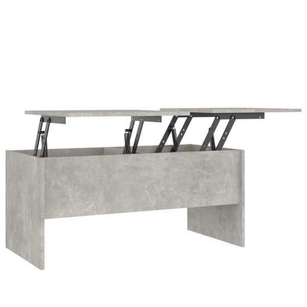 Mesa de centro contrachapada gris hormigón 102x50,5x46,5 cm