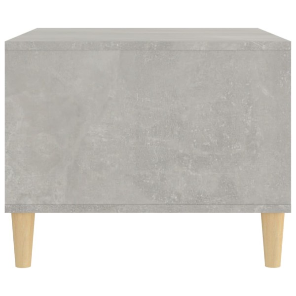 Mesa de centro madera contrachapada gris hormigón 60x50x40 cm