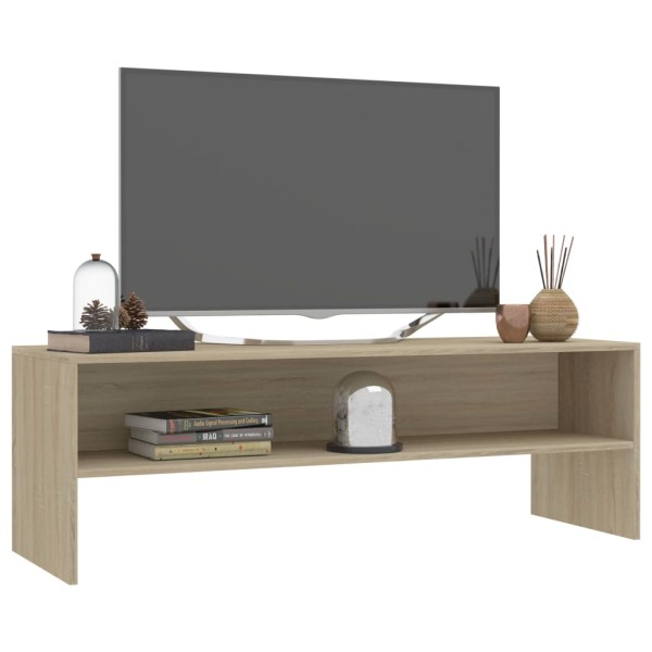 Mueble de TV madera contrachapada roble Sonoma 120x40x40cm