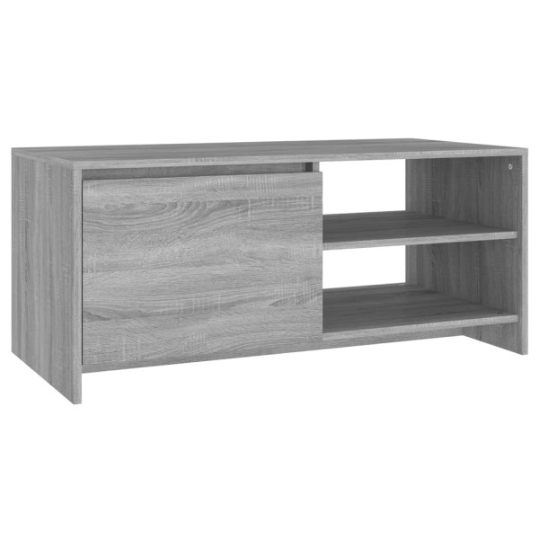 Mesa de centro madera contrachapada gris Sonoma 102x50x45 cm