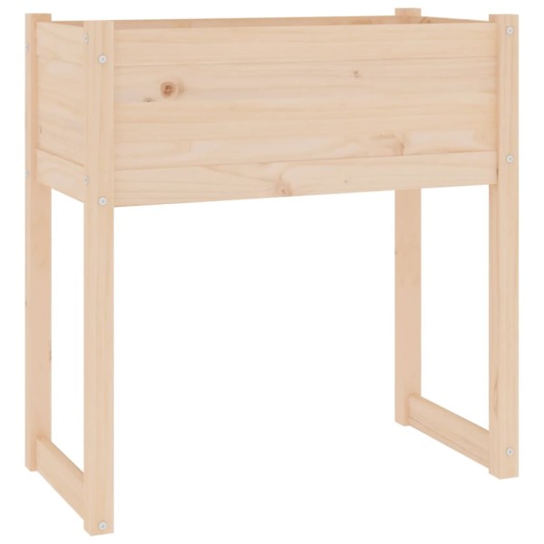 Jardinera de madera maciza de pino 78x40x81 cm