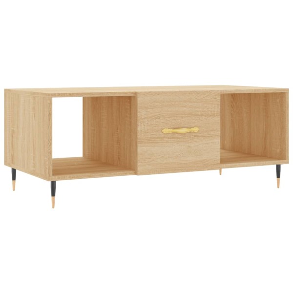 Mesa de centro madera contrachapada roble Sonoma 102x50x40 cm