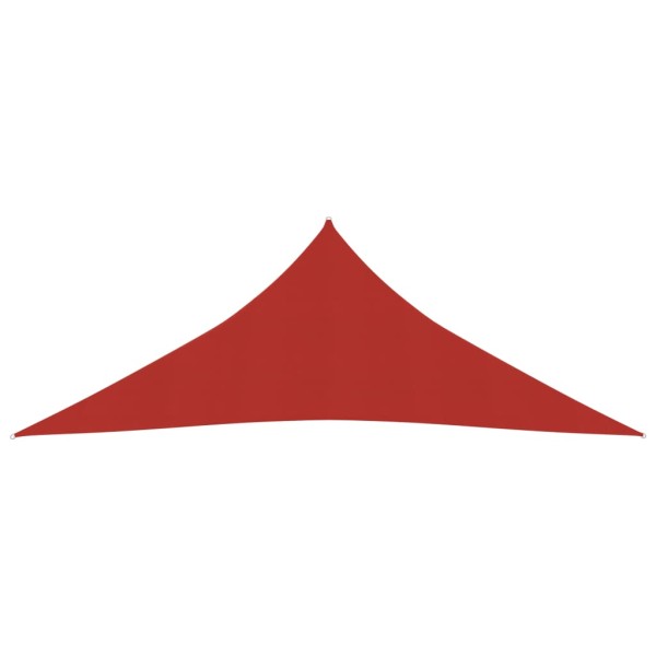 Toldo de vela rojo HDPE 160 g/m² 4,5x4,5x4,5 m