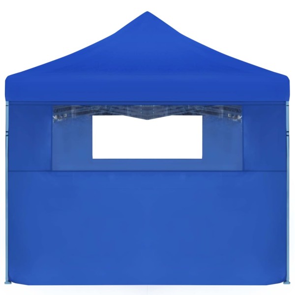 Carpa plegable Pop-up con 5 paredes laterales 3x9 m azul