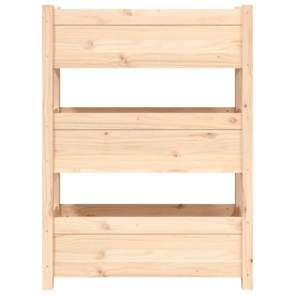 Jardinera de madera maciza de pino 77x25x104,5 cm