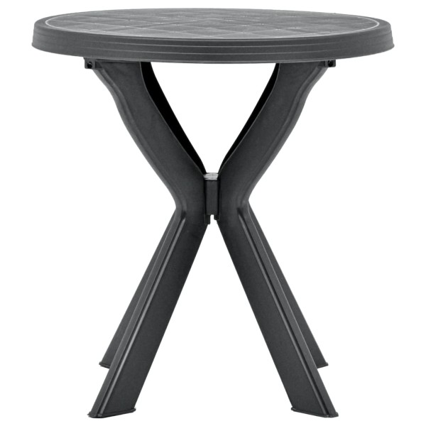 Mesa bistro gris antracita plástico Ø70 cm