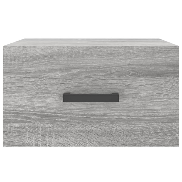 Mesitas de noche de pared 2 uds color gris Sonoma 35x35x20 cm