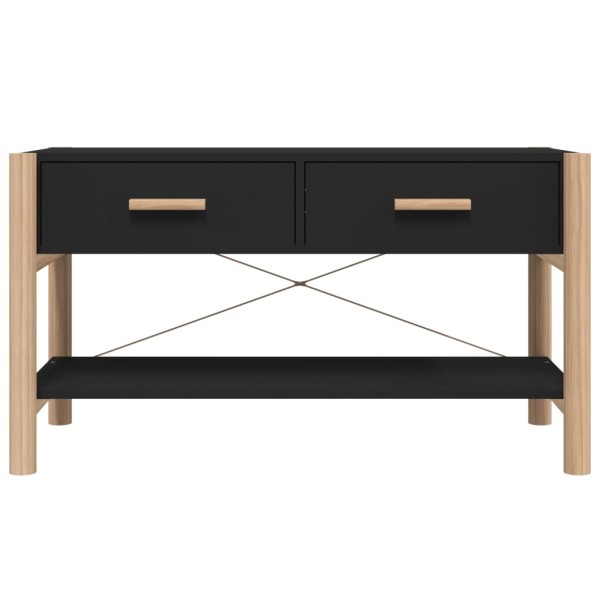 Mueble para TV madera contrachapada negro 82x38x45 cm