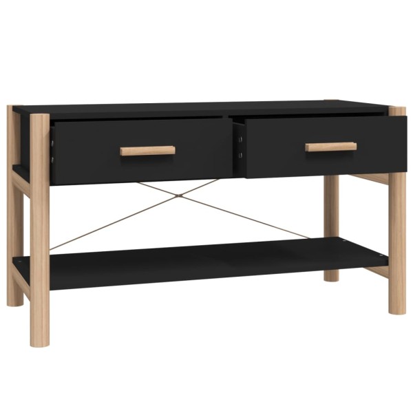 Mueble para TV madera contrachapada negro 82x38x45 cm