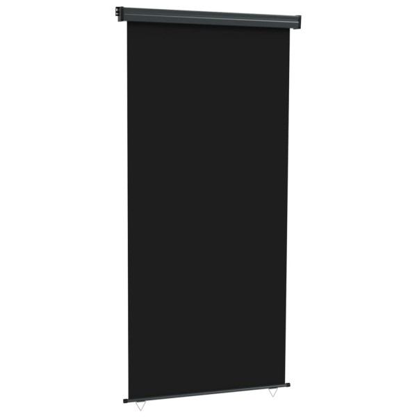 Toldo lateral de balcón negro 122x250 cm