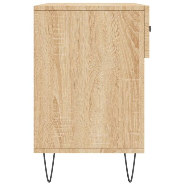 Banco zapatero madera de ingeniería roble Sonoma 102x35x55 cm