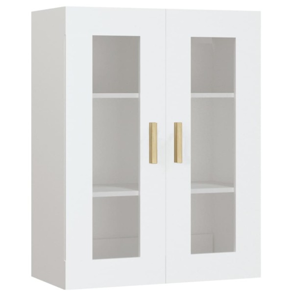 Armario de pared colgante blanco 69,5x34x90 cm