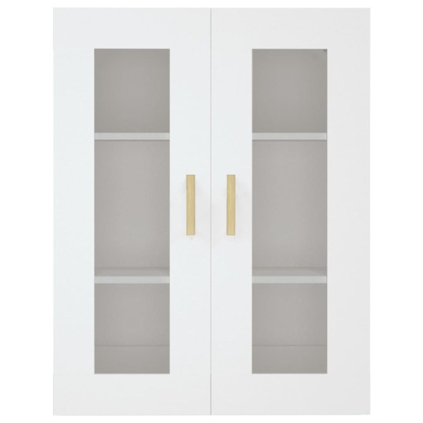 Armario de pared colgante blanco 69,5x34x90 cm