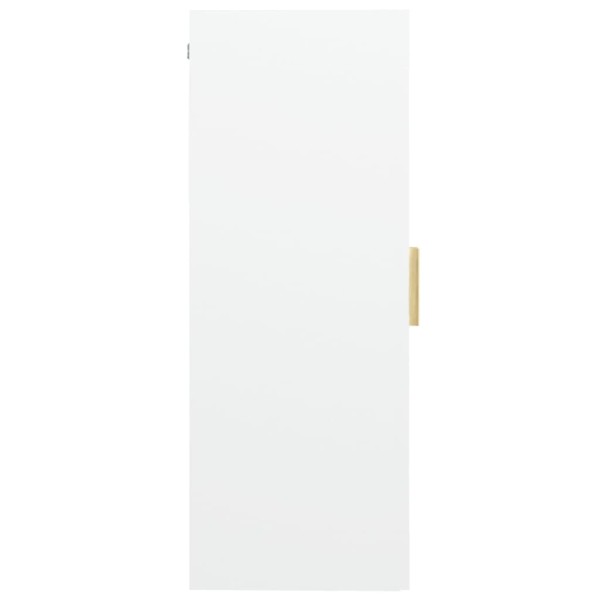 Armario de pared colgante blanco 69,5x34x90 cm