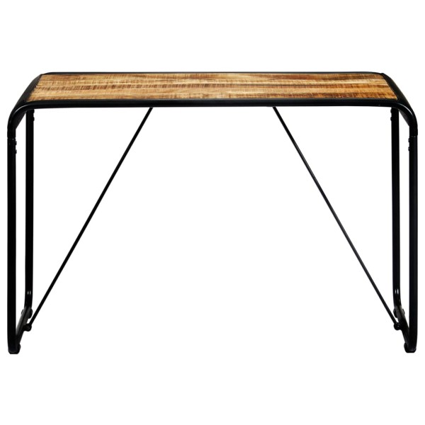 Mesa de comedor madera maciza de mango sin tratar 118x60x76 cm