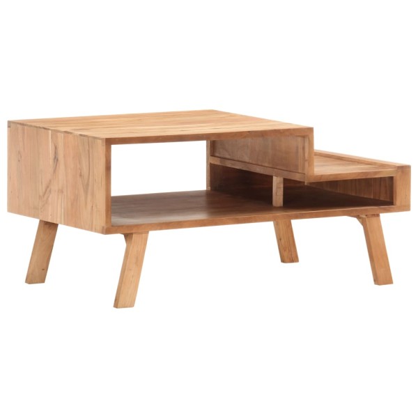 Mesa de centro de madera maciza de acacia 100x50x45 cm