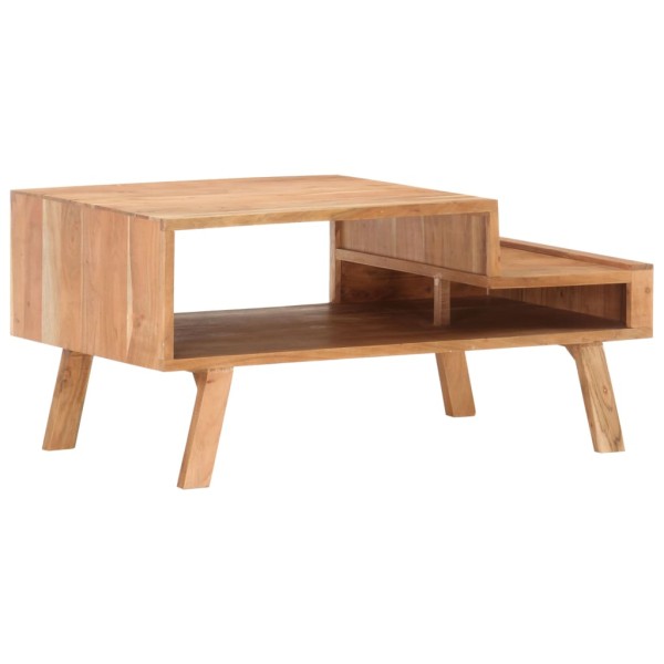 Mesa de centro de madera maciza de acacia 100x50x45 cm