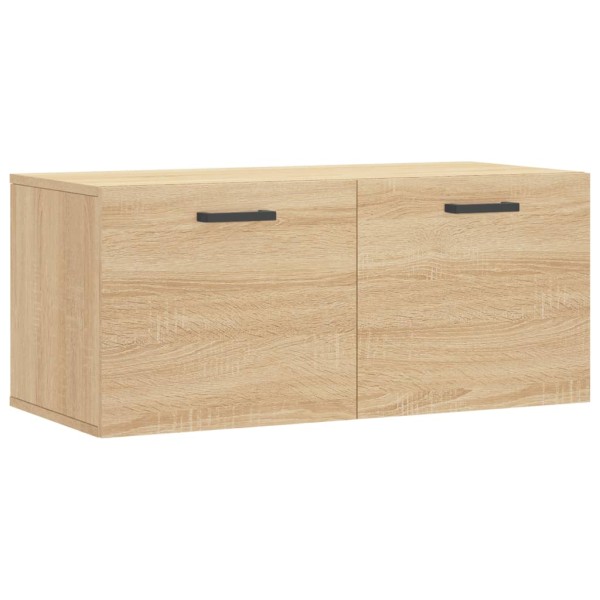 Armario de pared madera ingeniería roble Sonoma 80x36,5x35 cm