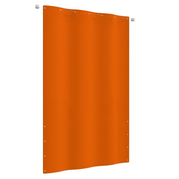 Toldo pantalla para balcón de tela oxford naranja 140x240 cm