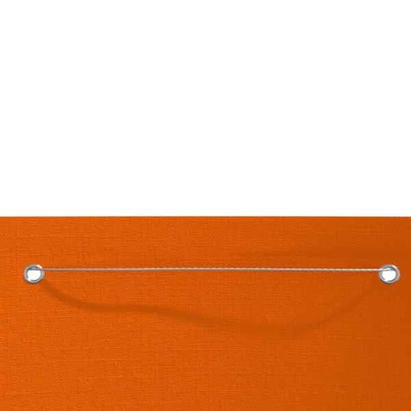 Toldo pantalla para balcón de tela oxford naranja 140x240 cm