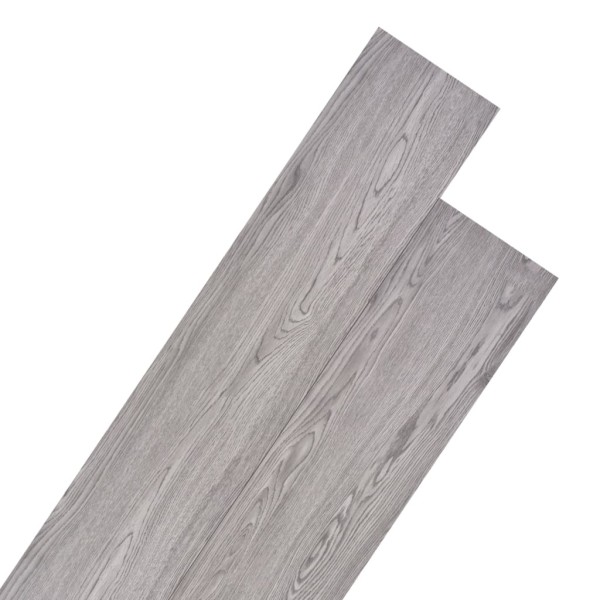 Lamas para suelo no autoadhesivos PVC gris oscuro 4,46 m² 3 mm