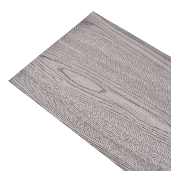 Lamas para suelo no autoadhesivos PVC gris oscuro 4,46 m² 3 mm