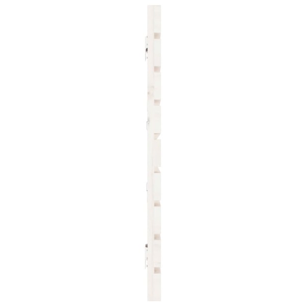 Cabecero de cama de pared madera maciza pino blanco 206x3x63 cm