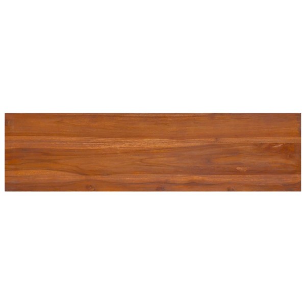 Mueble para TV de madera de teca maciza 112x30x37 cm