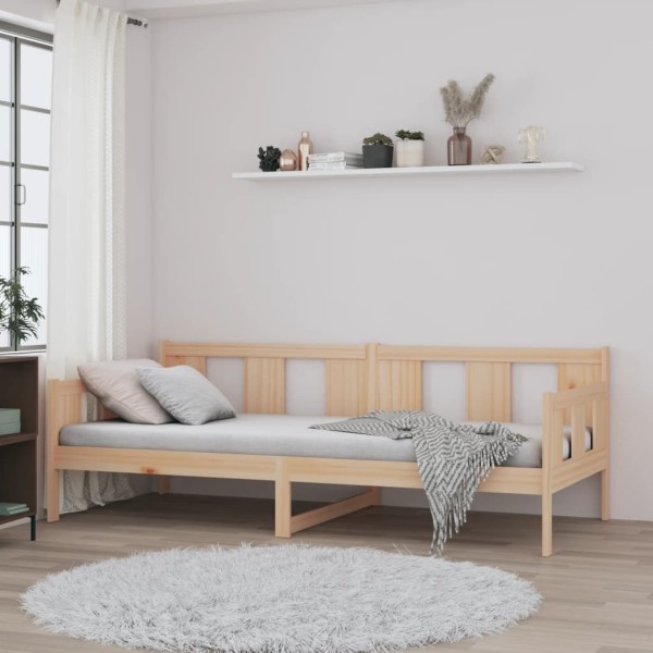 Sofá cama de madera maciza de pino 90x200 cm