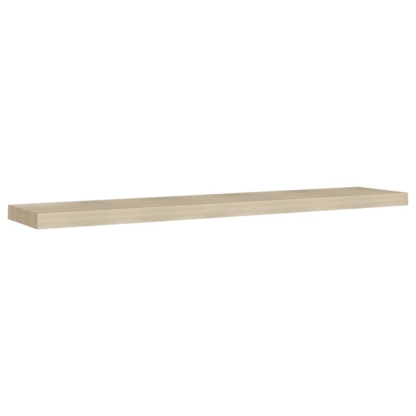 Estante flotante de pared MDF color roble 120x23,5x3,8 cm