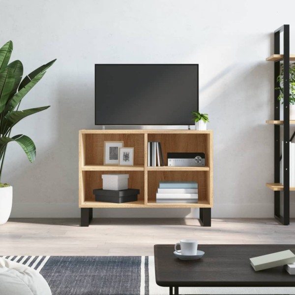 Mueble de TV madera de ingeniería roble Sonoma 69,5x30x50 cm