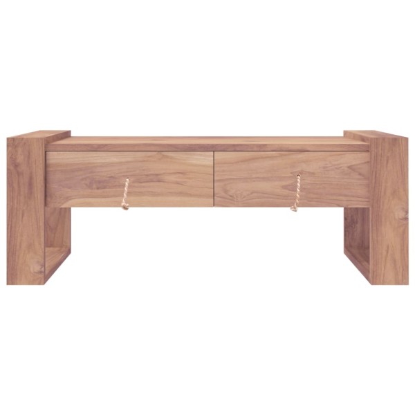 Mesa de centro de madera maciza de teca 110x60x40 cm