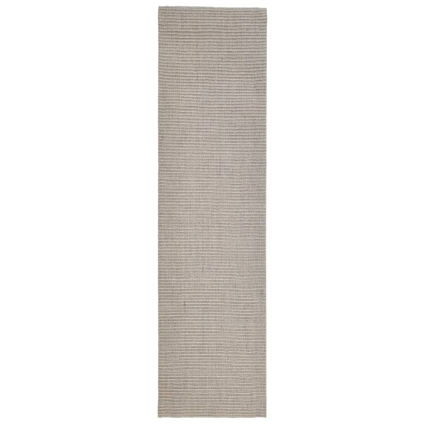 Alfombra de sisal natural color arena 66x250 cm