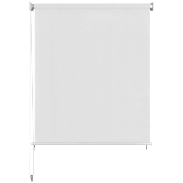 Persiana enrollable de exterior HDPE blanca 60x140 cm