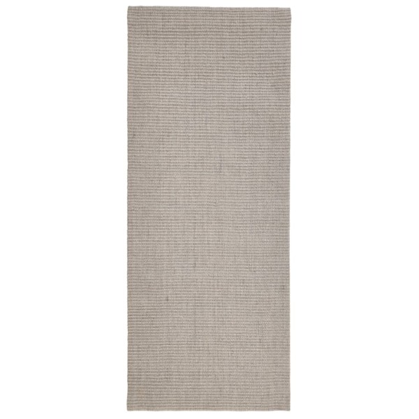 Alfombra de sisal natural color arena 80x200 cm