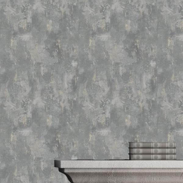 DUTCH WALLCOVERINGS Papel de pared pintado hormigón gris TP1008