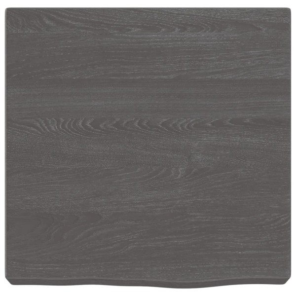 Estante pared madera roble tratada marrón oscuro 40x40x(2-6) cm