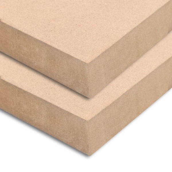 Láminas de MDF cuadradas 2 unidades 60x60 cm 25 mm