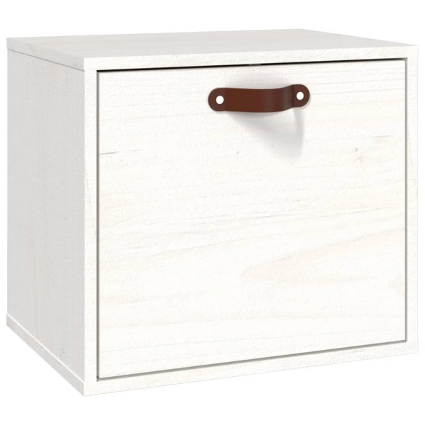 Armario de pared de madera maciza de pino blanco 40x30x35 cm