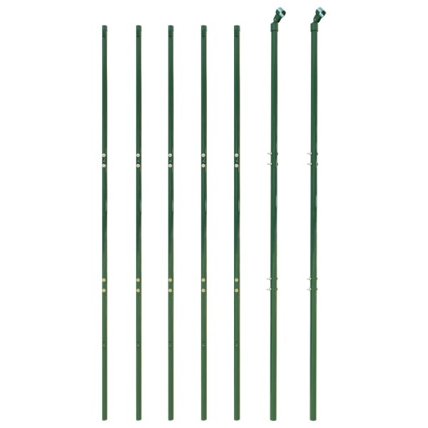 Cerca de alambre de acero galvanizado verde 2x10 m